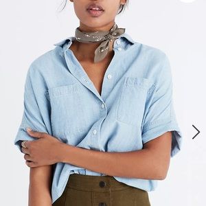 Madewell Chambray Courier Shirt | XS